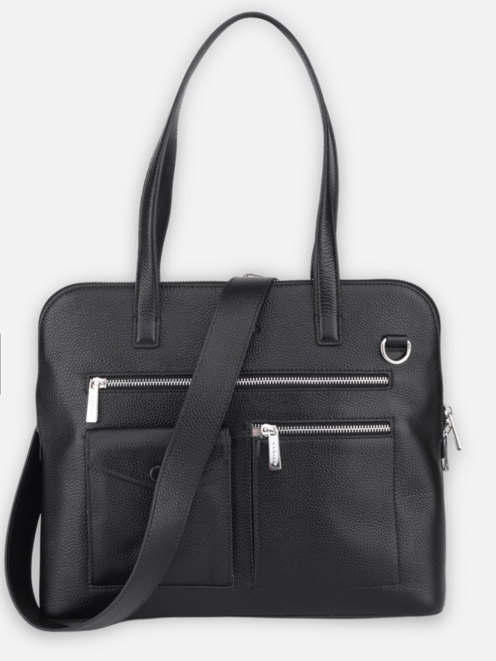 👜🆕Danier Black Leather Tote Bag
